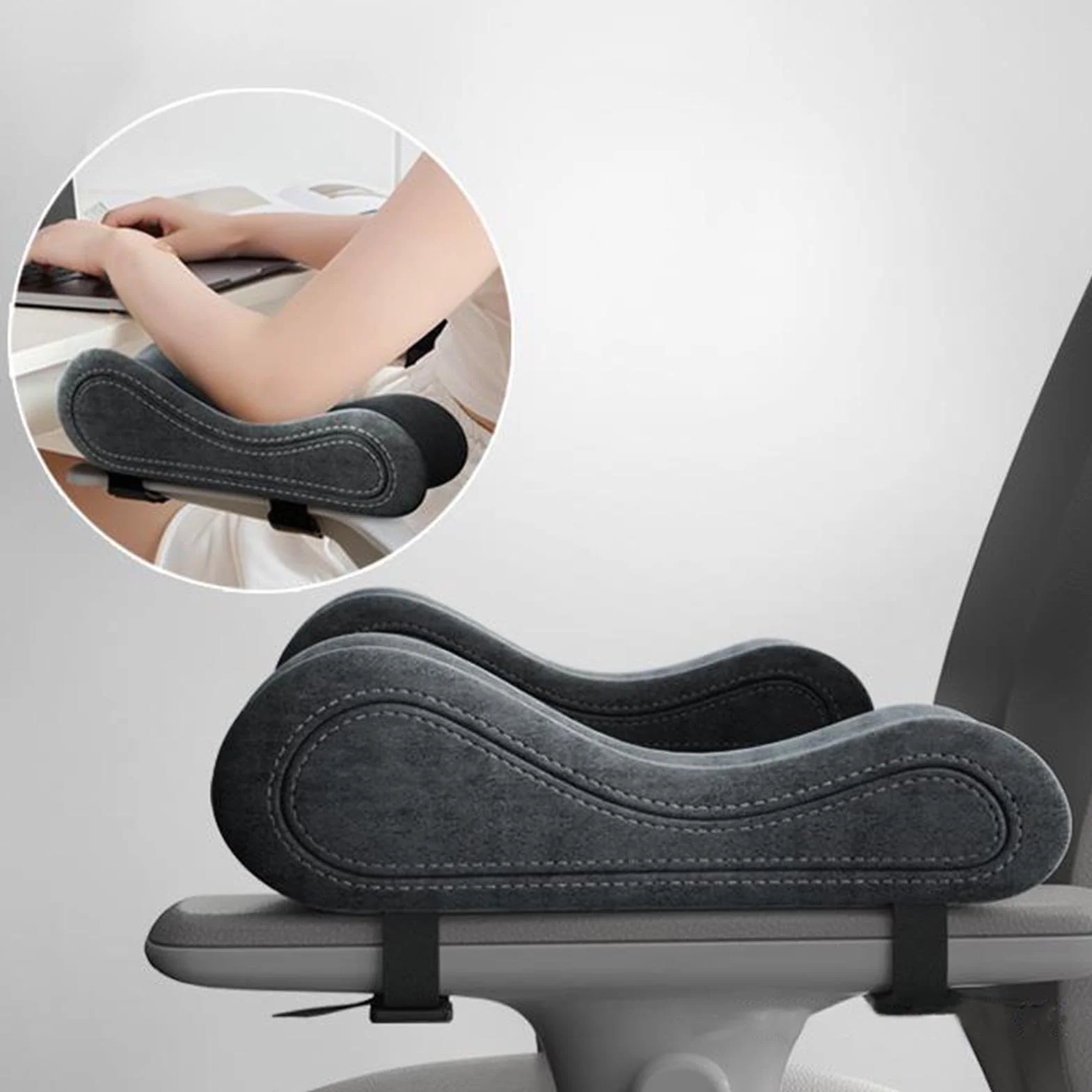 Chair Arm Pads | Chair Arm Rest Pads | Armrest Support Pads | Chair Arm Comfort | Ergonomic Chair Pads | Comfortable Armrest Pads for Most Office Chairs