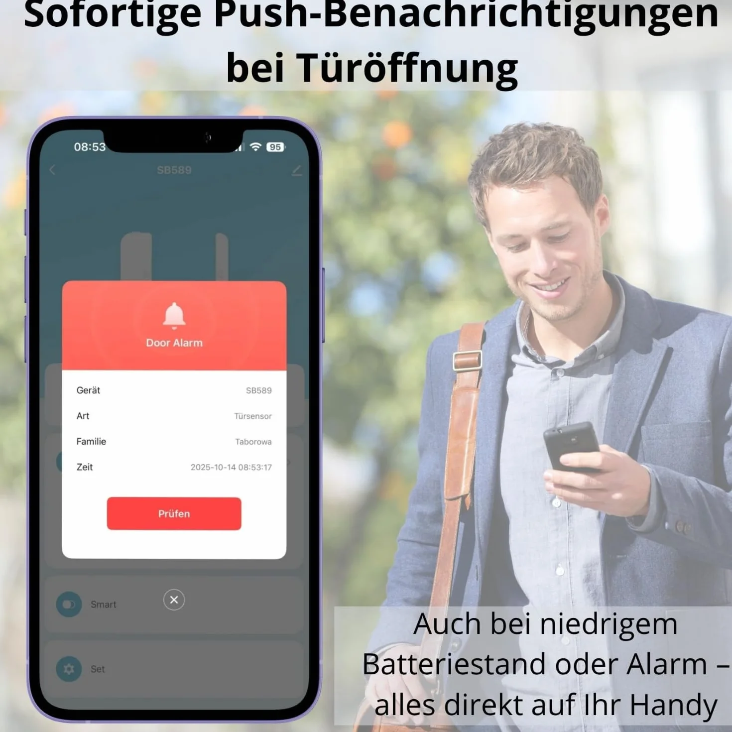Sone Smart One Czujnik otwarcia ZIGBEE TUYA na baterie AAAx2