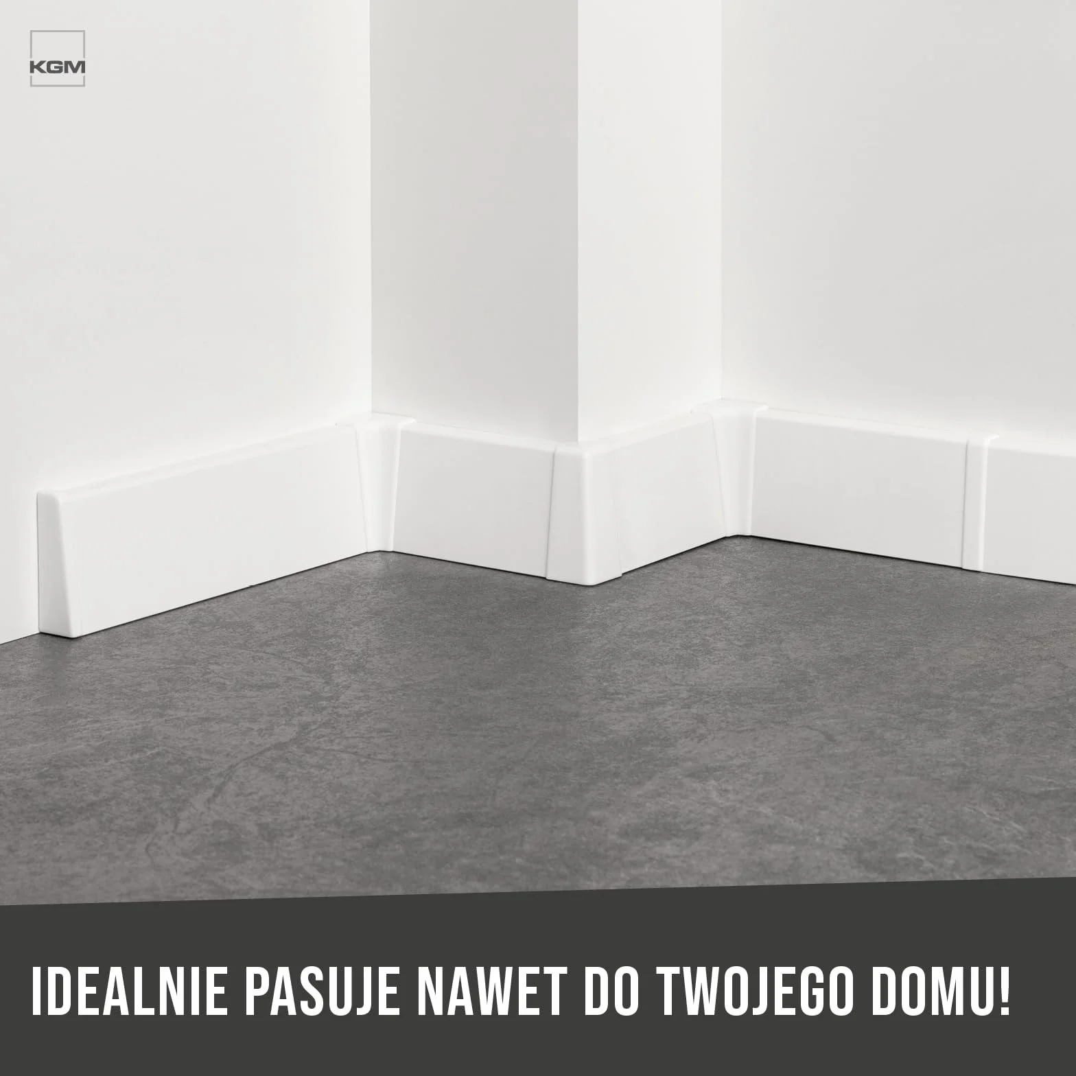 KGM Łączniki do Listwy Przypodłogowej MEGA-Profil (20 x 58 mm) biały - Wymiary: 20 x 58 mm - 2 Sztuki