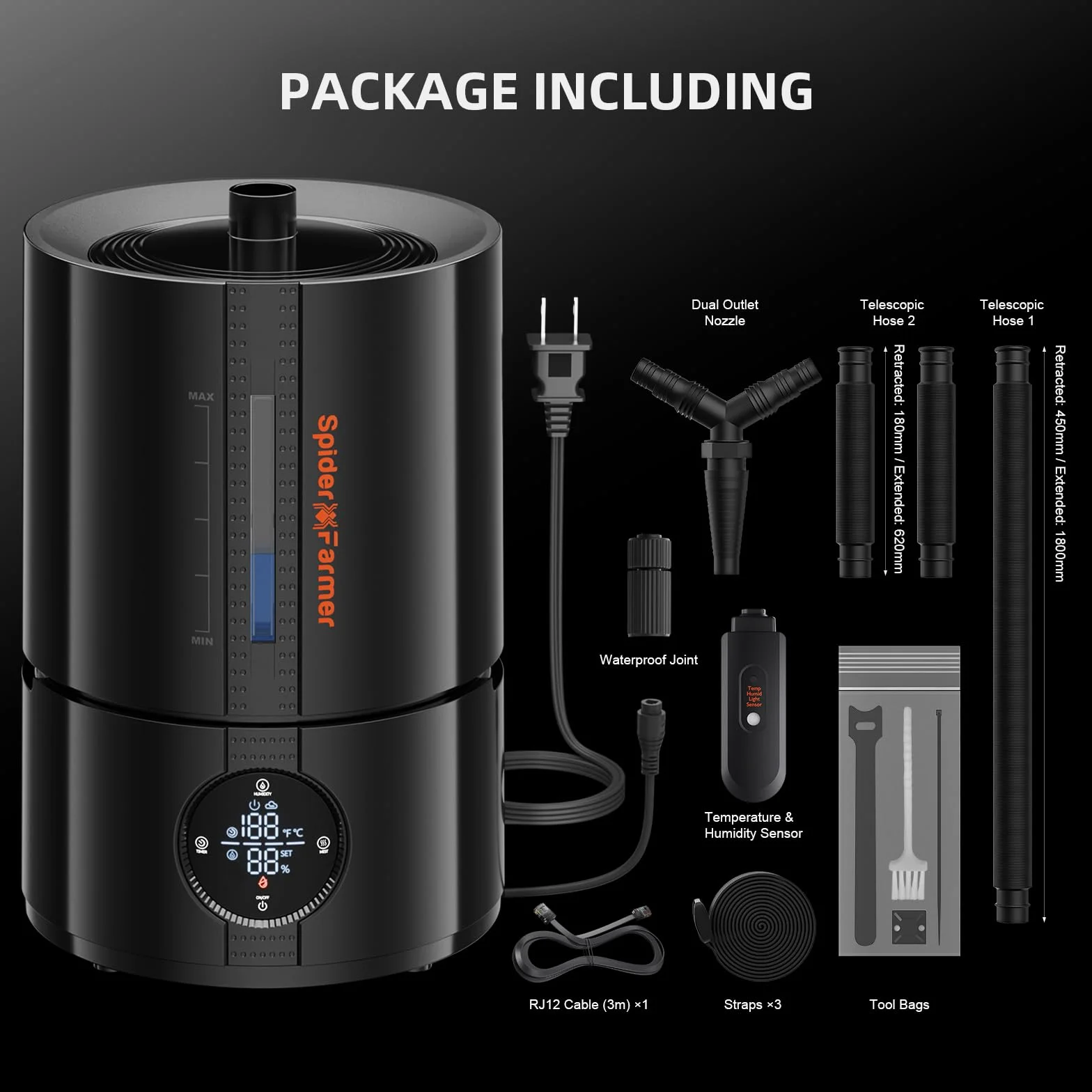 Spider Farmer Humidifier for Grow Tent namiot