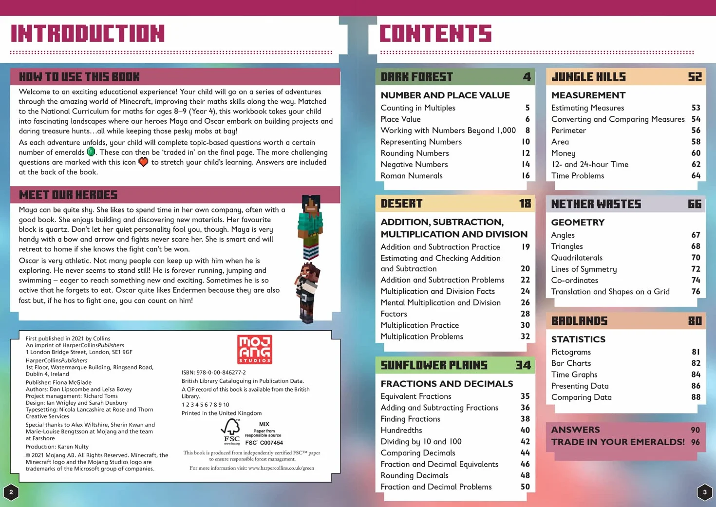 Minecraft Maths Ages 8-9: Official Workbook