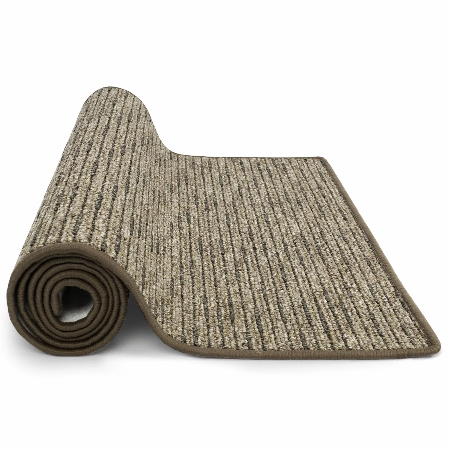 KARAT Dywan Geneva, chodnik dywanowy na wymiar, towar sprzedawany na metry, dywan do przedpokoju, chodnik kuchenny do kuchni, przedpokoju i salonu (80 x 200 cm, jasnobrązowy)