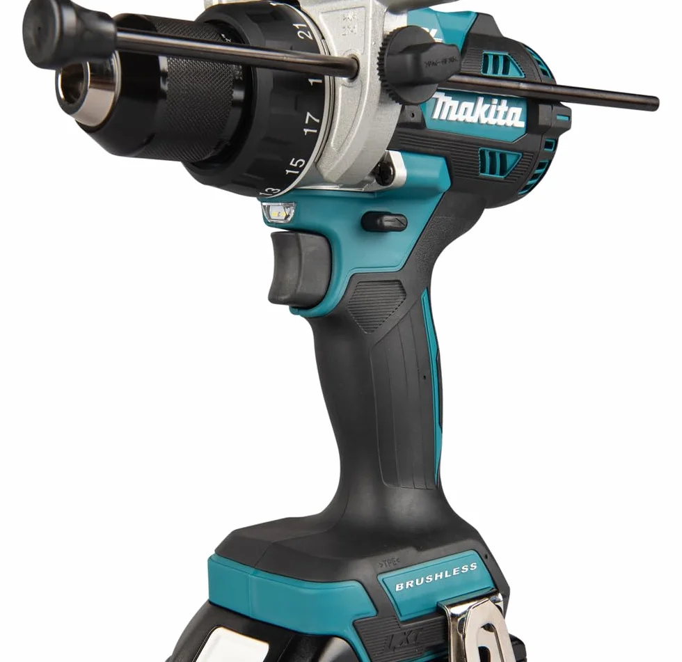 Makita DHP492Z 18V Li-ion LXT bezszczotkowa wiertarka kombi, baterie i ładowarka nie są dołączone, niebieski/czarny