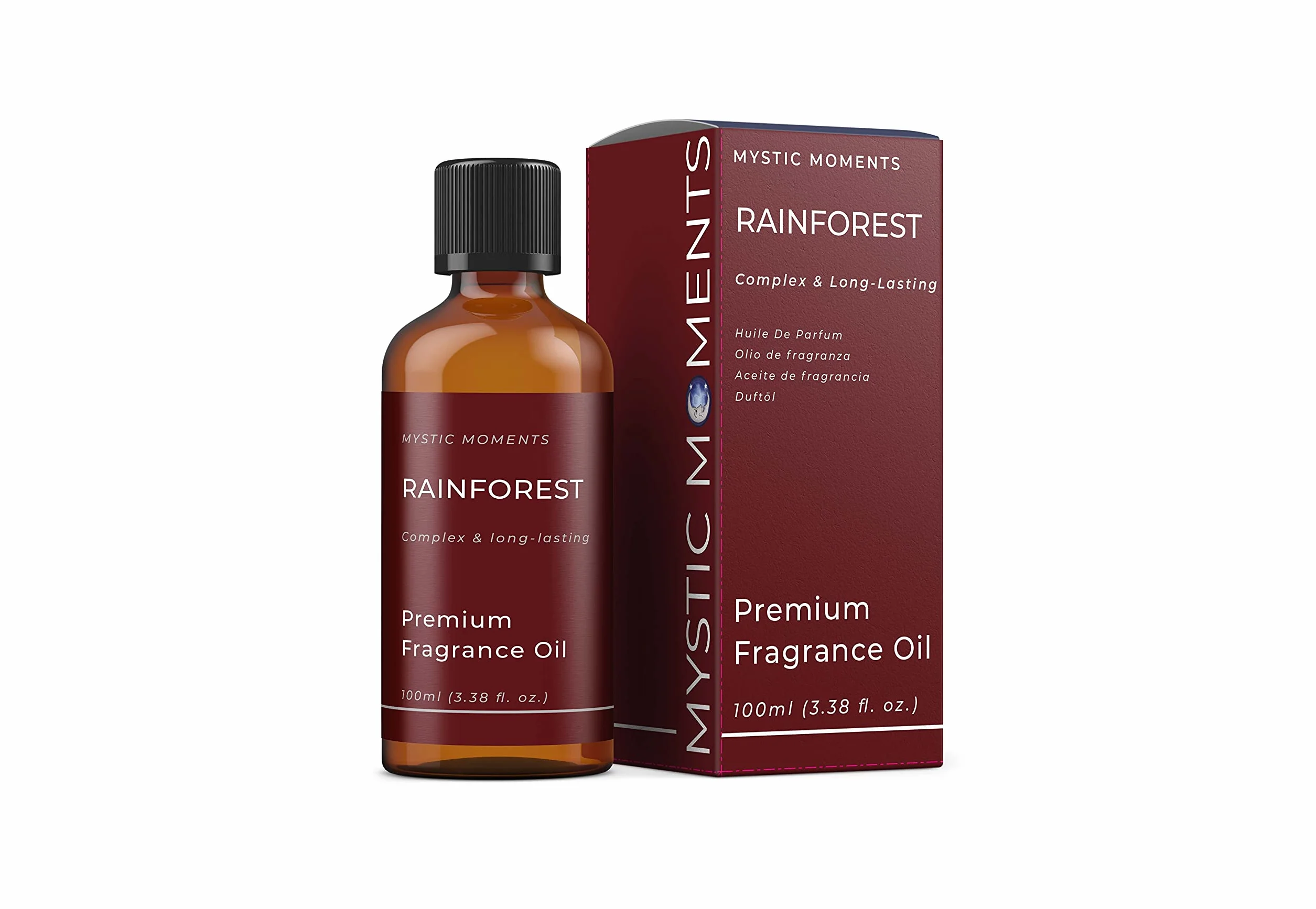 Mystic Moments Olejek zapachowy Rainforest - 100 ml - idealny do mydła, świec, kul do kąpieli, palników olejowych, dyfuzorów oraz produktów do pielęgnacji skóry i włosów