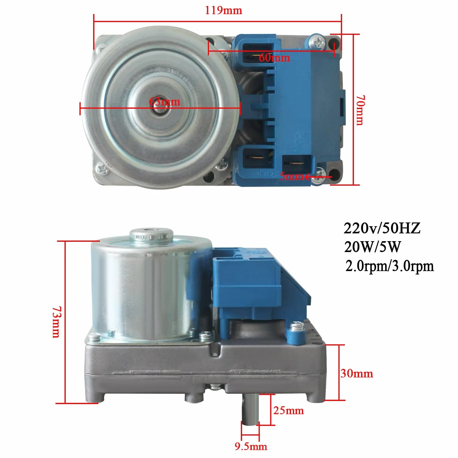 Zestaw podajnik do piec na pellet 2rpm 3rpm ślimak do podajnika kotła żmijka podajnik ślimakowy z motoreduktor podajnikiem (3 rpm)