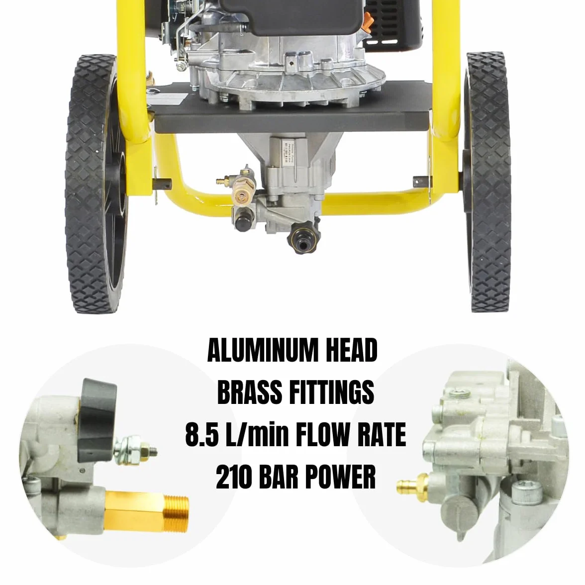 ✦ Pionowa pompa zastępcza 3100 PSI 210 bar i pompa zastępcza myjki ciśnieniowej 6,5 KM ✦ Aluminiowa głowica, model PA000-PWVR28/2,5H