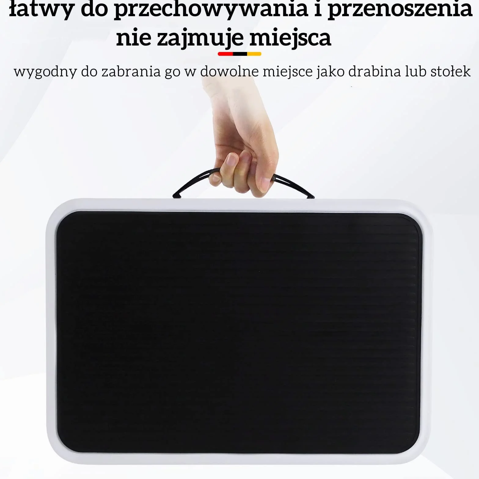 Qimu Składany Stopień Wykonany Ze Stali, Powierzchnia Antypoślizgowa, Składany Stołek o Udźwigu Do 150 kg, Idealna Do Domu, Garażu, Przyczep Kempingowych, Kuchni