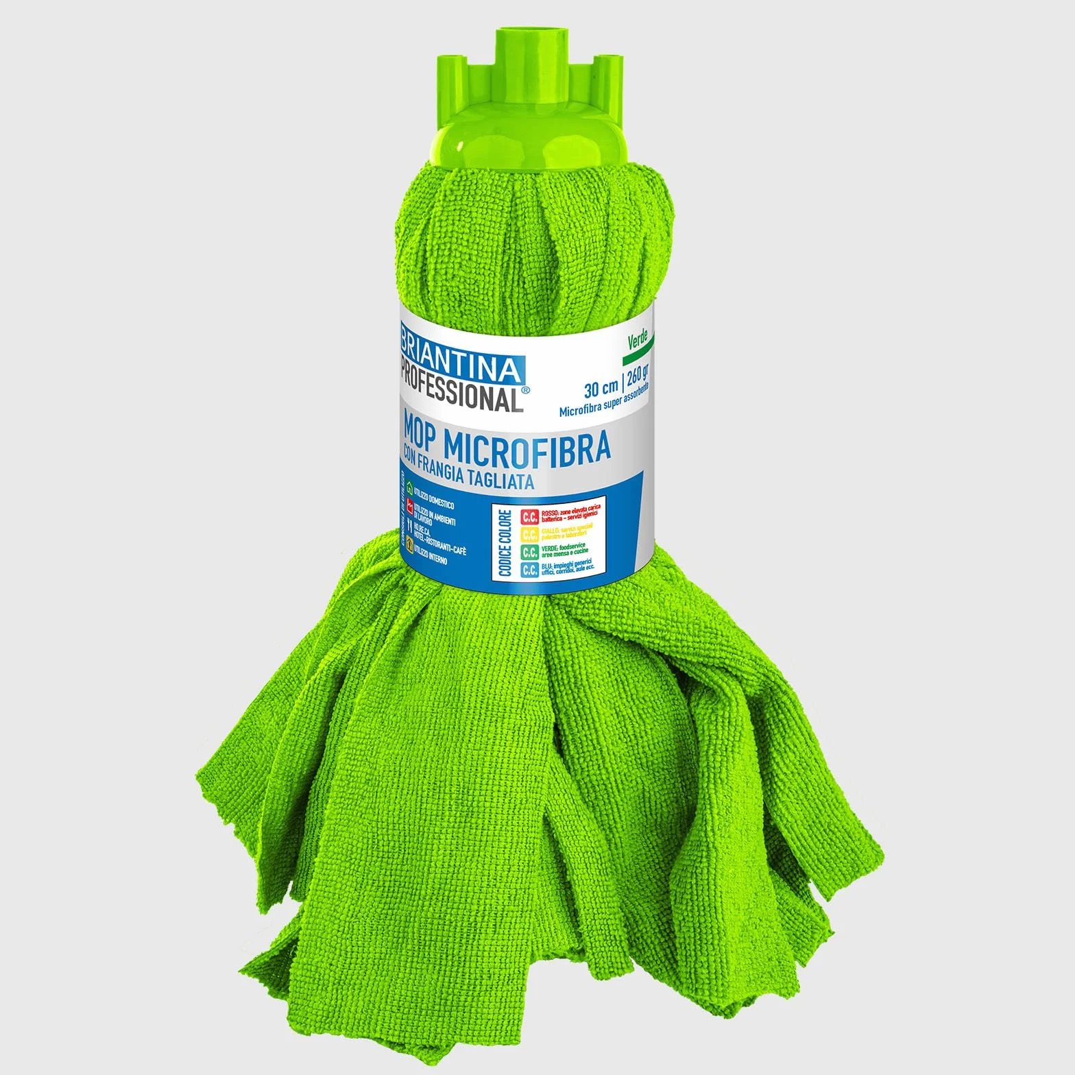 La Briantina Mop z mikrofibry Zielony 260 g z frędzlami
