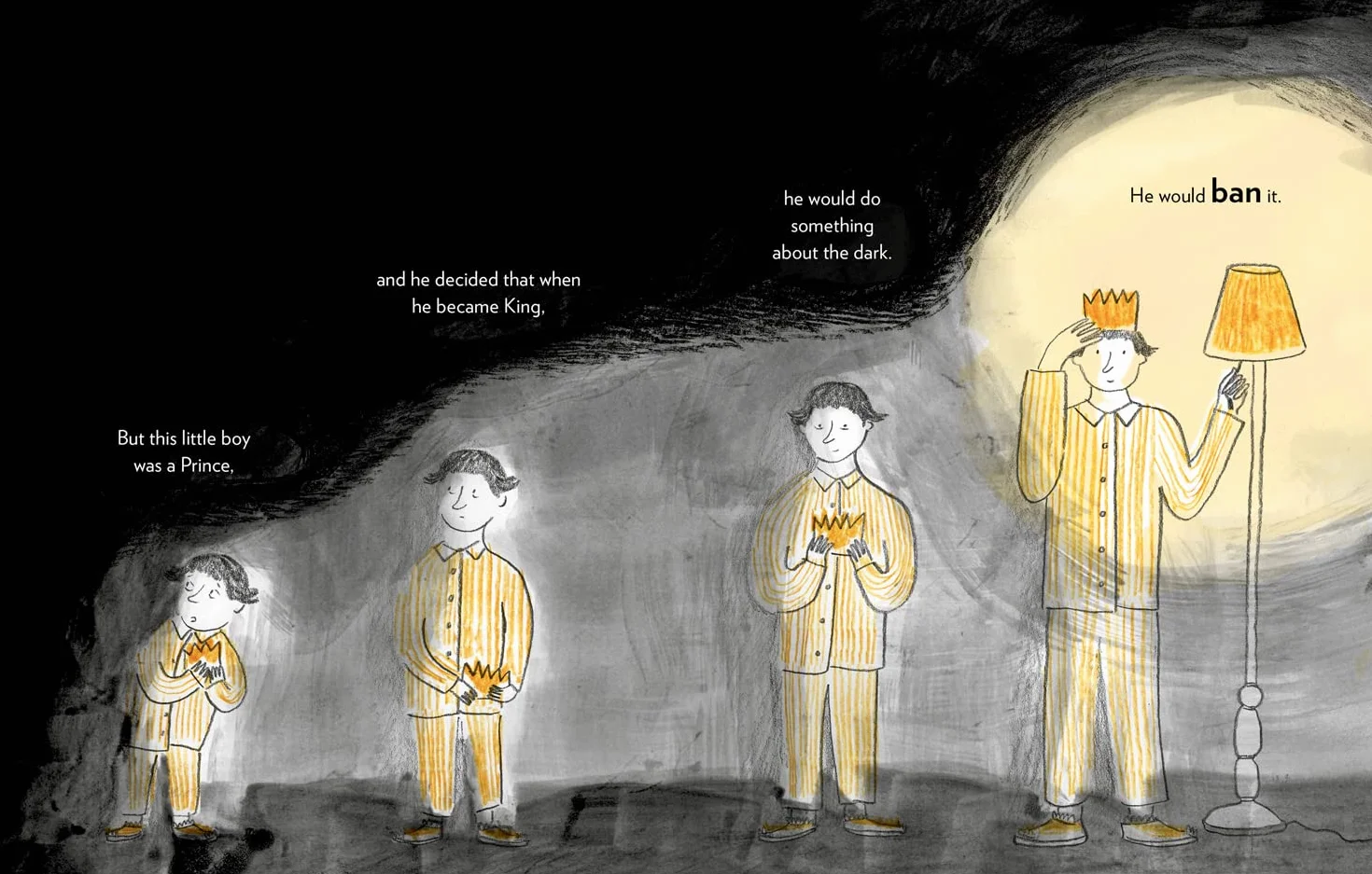 The King Who Banned the Dark: An illustrated bedtime story perfect for kids ages 3 to 6