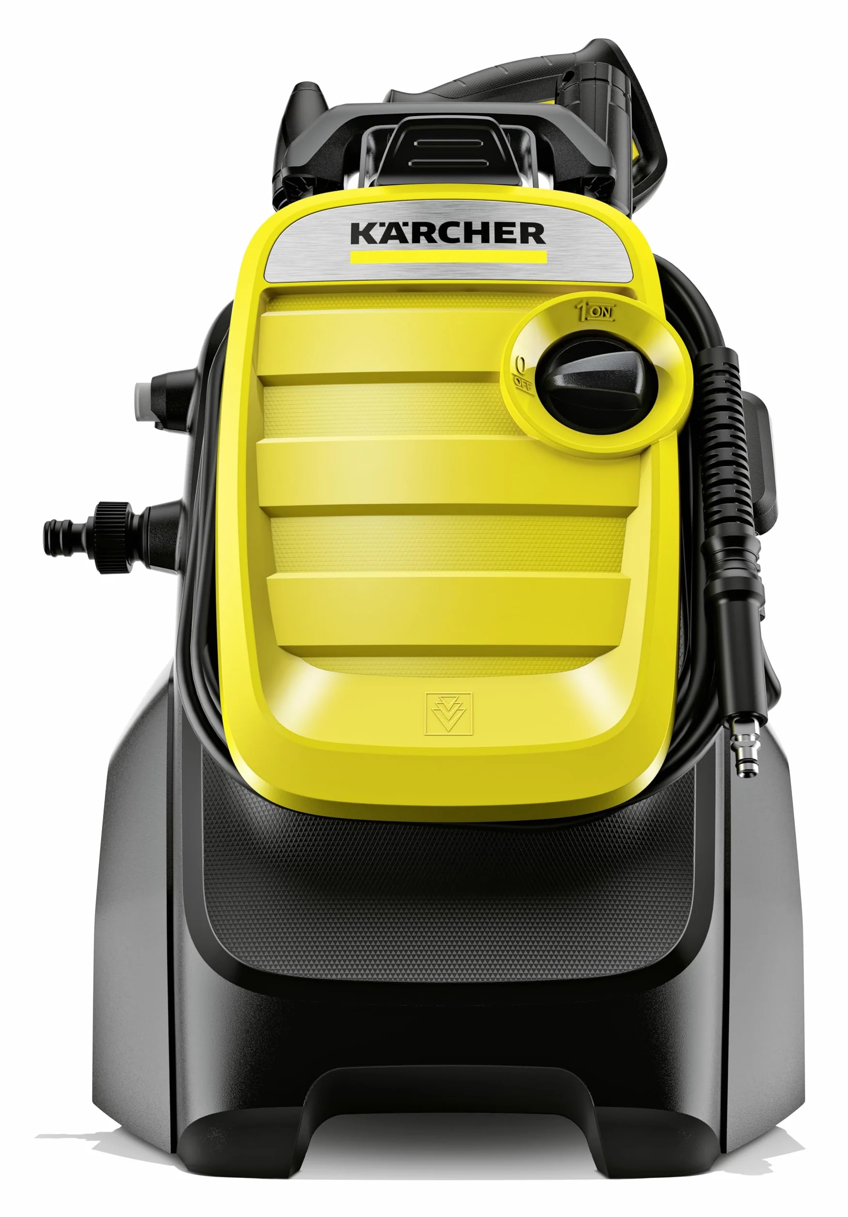 Kärcher K 5 Compact myjka ciśnieniowa, ciśnienie: 145 bar, wydajność: 500 l/h, wydajność powierzchniowa: 40 m²/h, filtr, waga: 12 kg, wąż i pistolet, dysza rotacyjna, lanca Vario Power