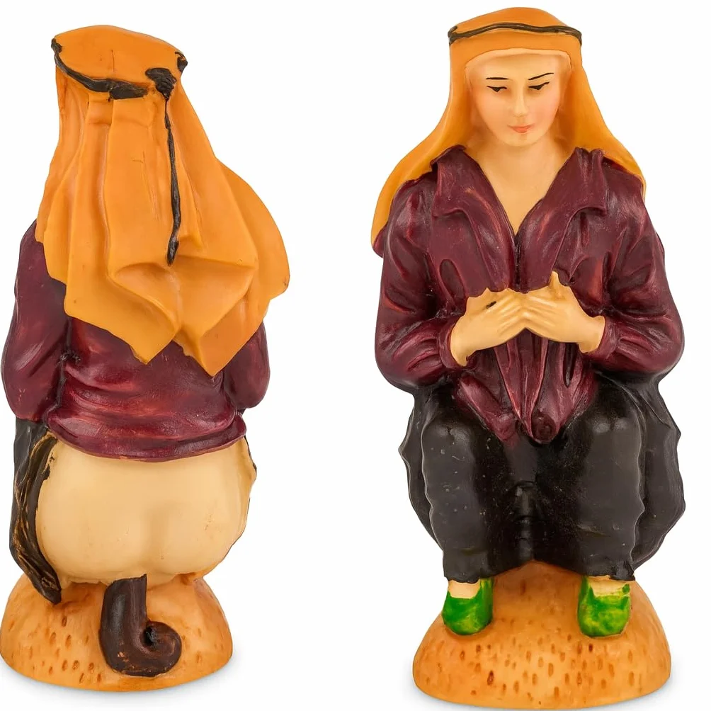 Caganer lub caganet belen. Ulubieniec figurek do szopki. Bożonarodzeniowa ozdoba do szopek Bożonarodzeniowa figura cagon belen.