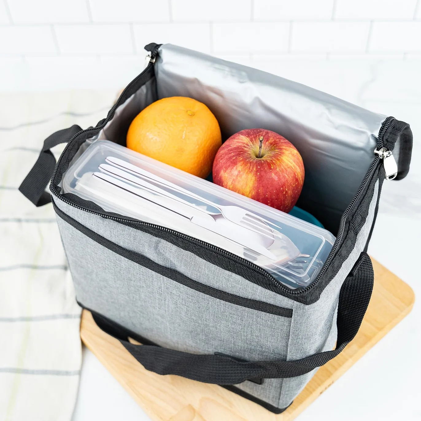 Pojemnik na sztućce 25x6,5x5 cm organizer do szkoły na kemping