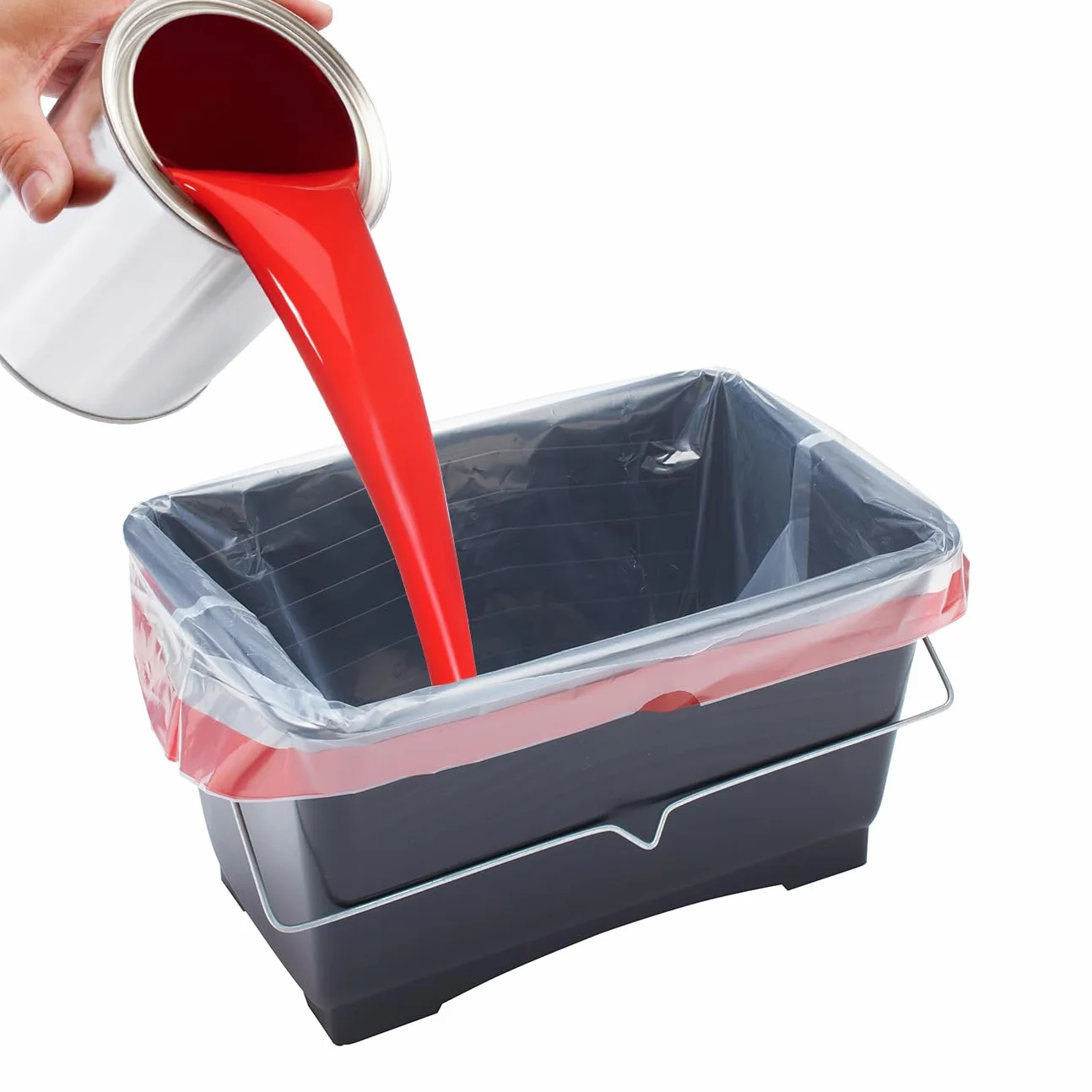 ProDec Opakowanie 10 litrowych plastikowych wkładek z recyklingu do szybkiej, wolnej od brudu i wody zmiany koloru farby, które są łatwe do czyszczenia i unikają prania