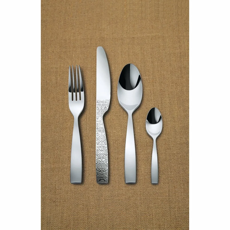 Alessi Sztućce sałatkowe Dressed, stal nierdzewna, srebrne, 29,5 cm, 2 sztuki