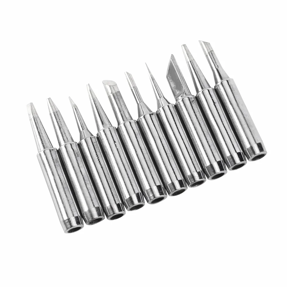 10pcs 900m-T lutownicza końcówka dla 936, 937, 938, 969, 8586, 852d Stacja lutownicza