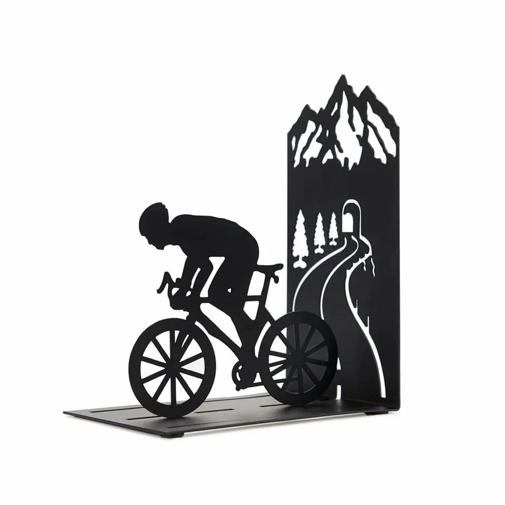 Balvi Podpórki do książek Le Tour Kolor Czarny Rowerzysta na Górze Metal