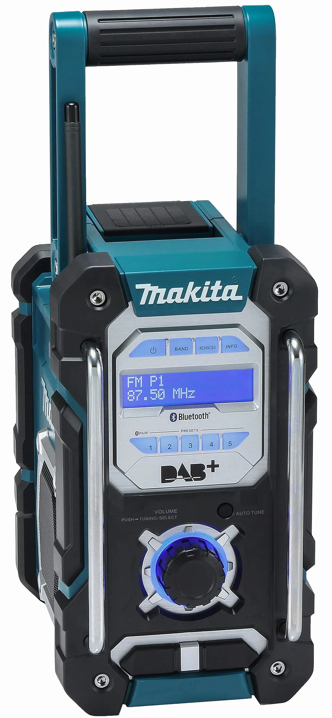 Makita Radio Budowlane, Niebieski/Czarny, 87.5-108 MHz