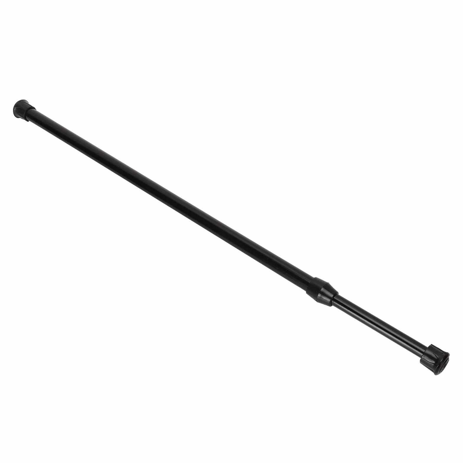 Czarny Regulowany Drążek Napinający Zasłony 25-40cm Sprężynowy