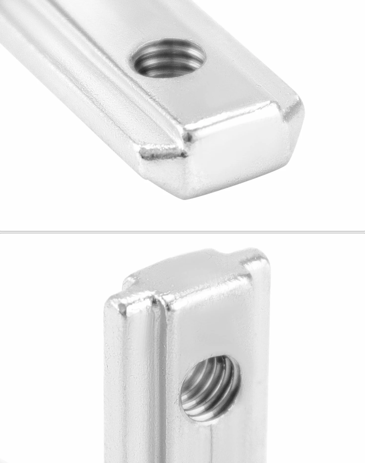 QWORK® 50szt. rowek T rowek T profil aluminiowy 2020 rowek 6 wspornik kątowy M4, 90° kształt litery L łącznik narożny wewnętrzny łącznik narożny stop cynku niklowany