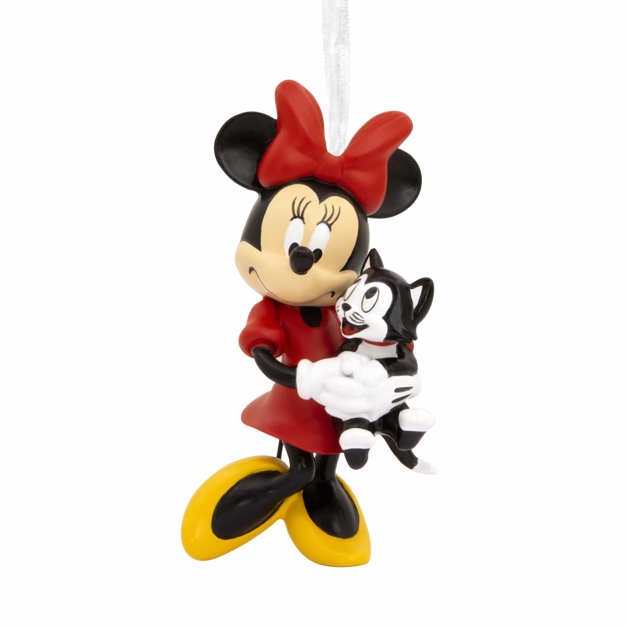 Hallmark Myszka Minnie i ozdoba Figaro, dekoracja drzewa Disneya, wisząca ozdoba, świąteczna ozdoba wisząca, prezenty na Boże Narodzenie
