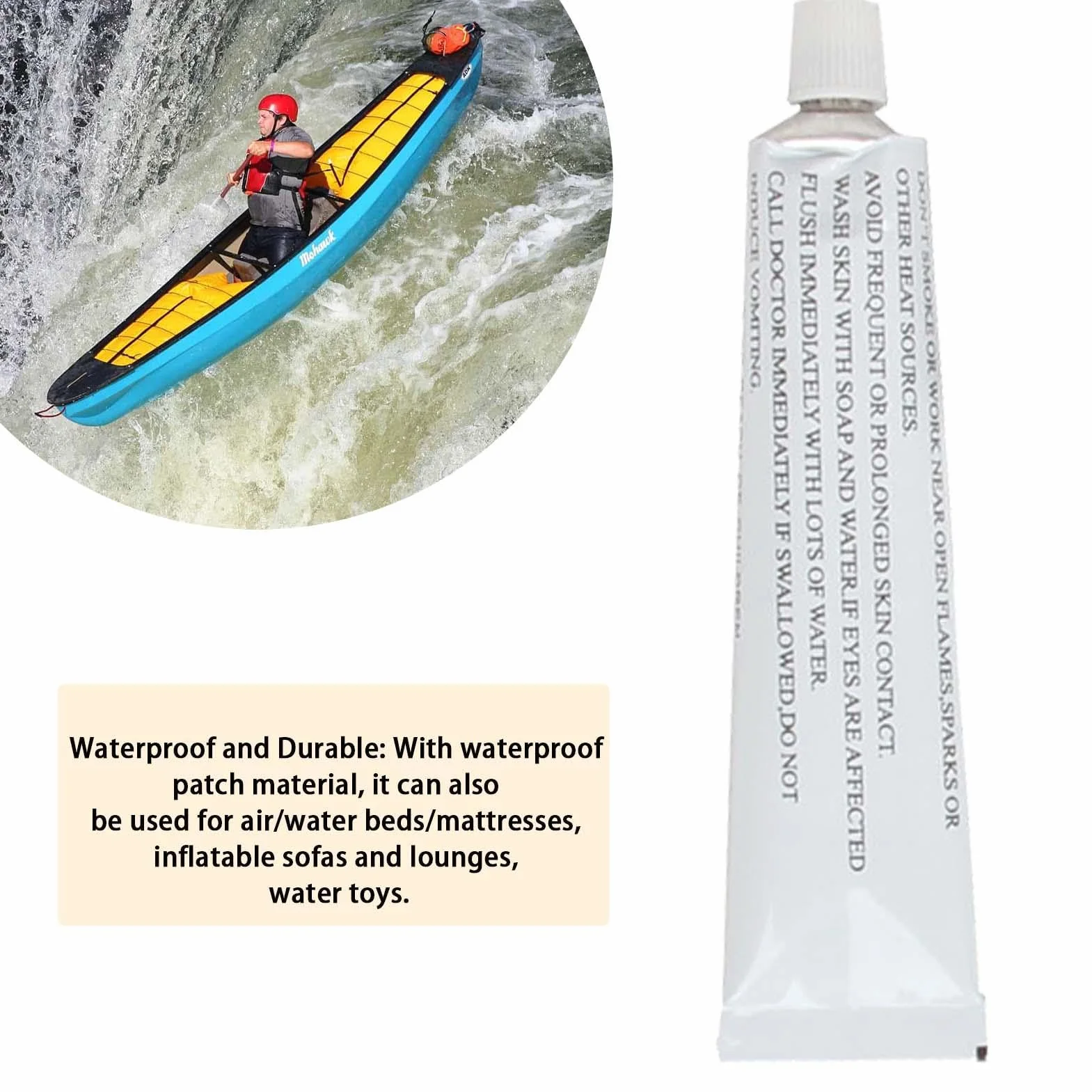 Klej naprawczy do winylu i uszczelniacz, 2 sztuki, 30 ml, płynny PCW, klej naprawczy do kajaka, klej do naprawy basenu, mocny klej samoprzylepny, wysokiej jakości klej do naprawy PCW