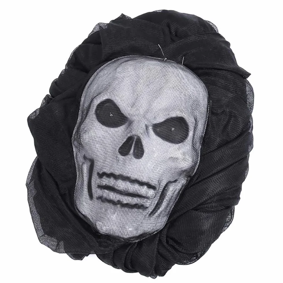 Wiszący rekwizyt na Halloween, wiszący szkielet, latający duch, długość 3,3 m, dekoracja wisząca na podwórko, imprezę, do baru (czarny)