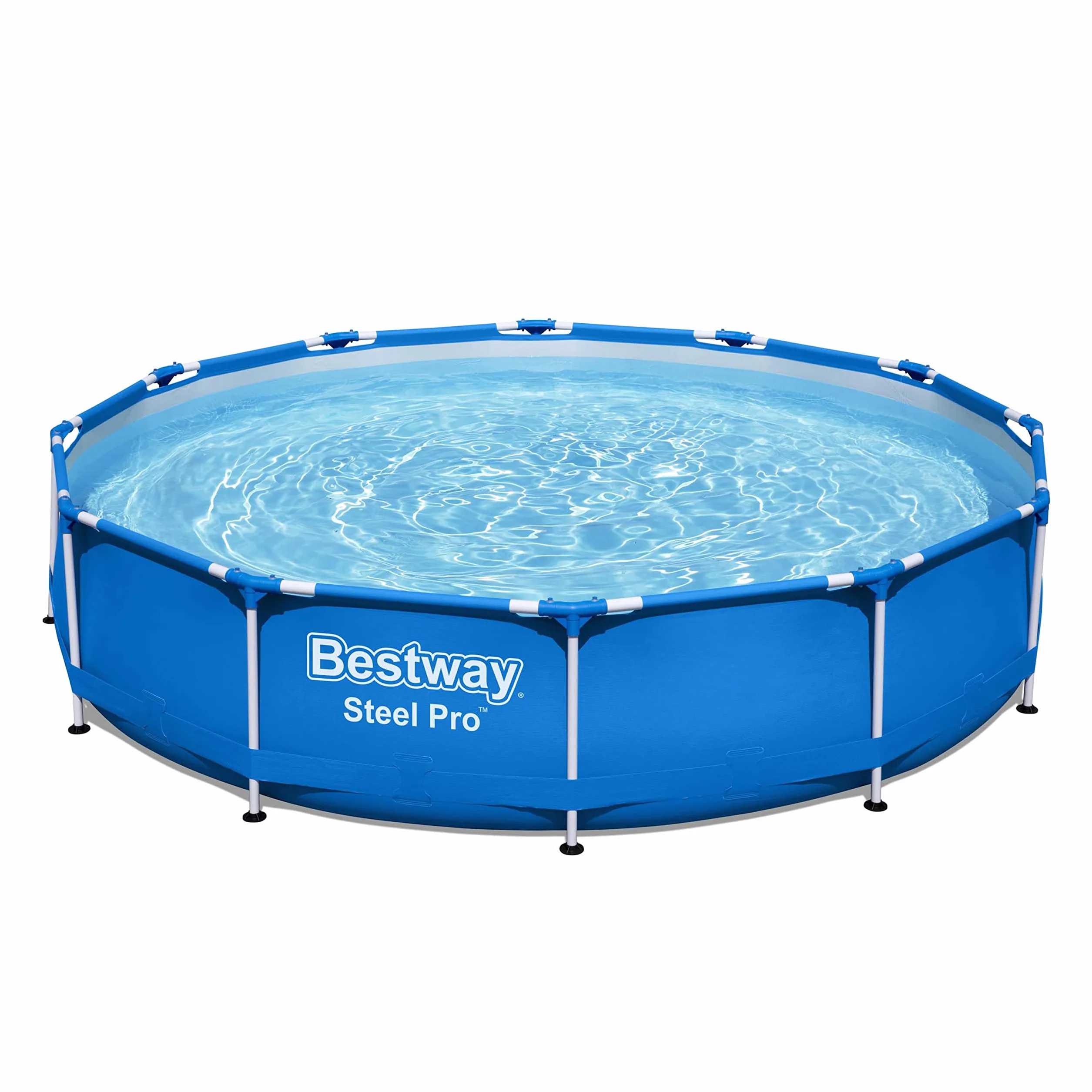 Bestway Steel Pro Frame zestaw basenowy z pompą filtrującą Ø 366 x 76 cm, niebieski, okrągły