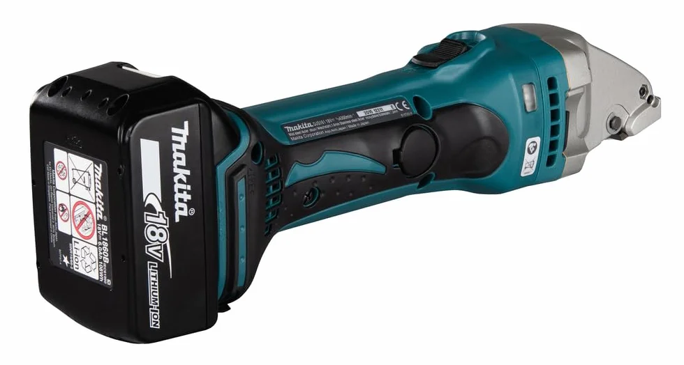 Makita Akumulatorowe nożyce do blachy 1,6 mm 18 V / 5,0 Ah, 2 akumulatory i ładowarka w MAKPAC, DJS161RTJ