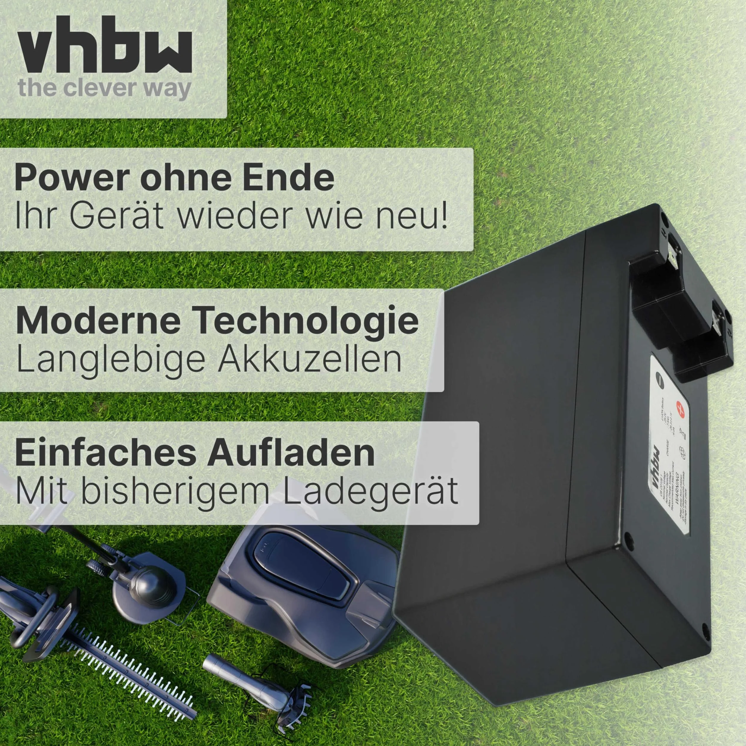 vhbw 1 x akumulator kompatybilny z Ambrogio L30, L50, L60, L75, L85, L100, L200, L300, L400 - zamiennik do CS-C0106-1