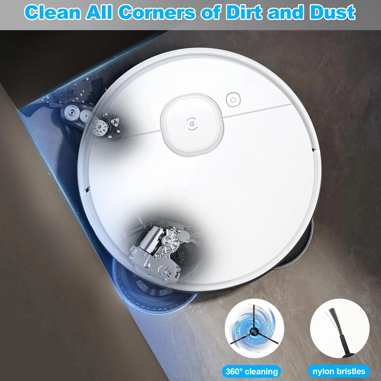 24 sztuki akcesoriów do robota odkurzającego Ecovacs Deebot T30 Omni / T30 Pro, akcesoria do odkurzaczy zawiera 1 główną szczotkę, 4 filtry, 6 worków do kurzu, 6 ściereczek do wycierania, 6