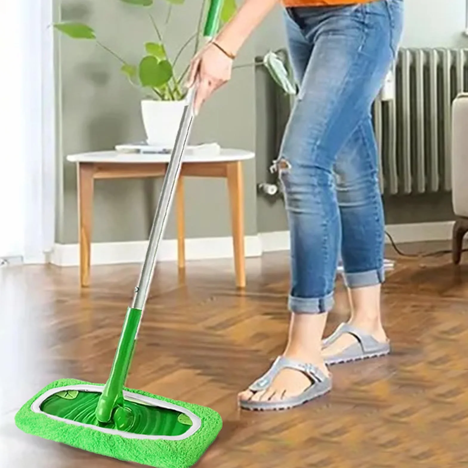 Ścierki Do Mopa Wielokrotnego Użytku - Ściereczki Mikrofibrowe Do Mopa,Pokrowce Z Mikrofibry Czyszczenia Podłóg W Domu I Mieszkaniu