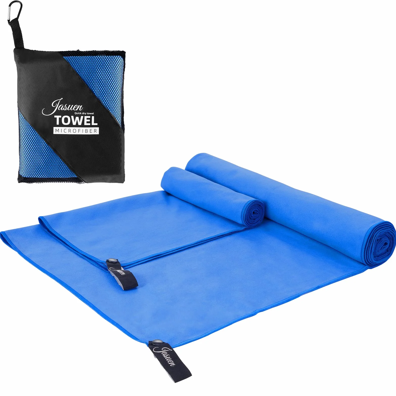 Zestaw ręczników z mikrofibry 180 x 80 cm XXL szybkoschnący podróżny sportowy outdoorowy plażowy