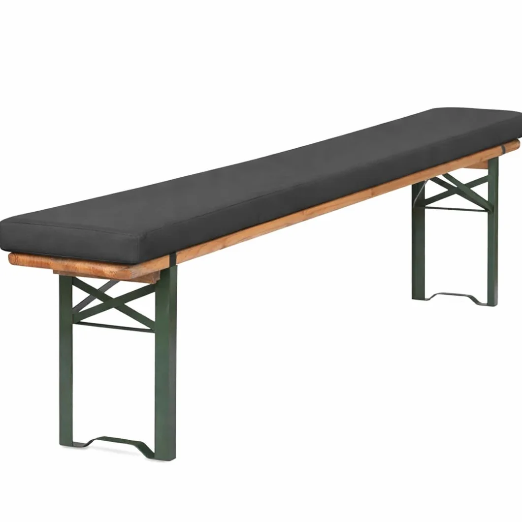 Poduszka na ławkę do namiotu piwnego, 170 cm, 4,2 cm, XL, wyściółka na stół (antracyt, premium)
