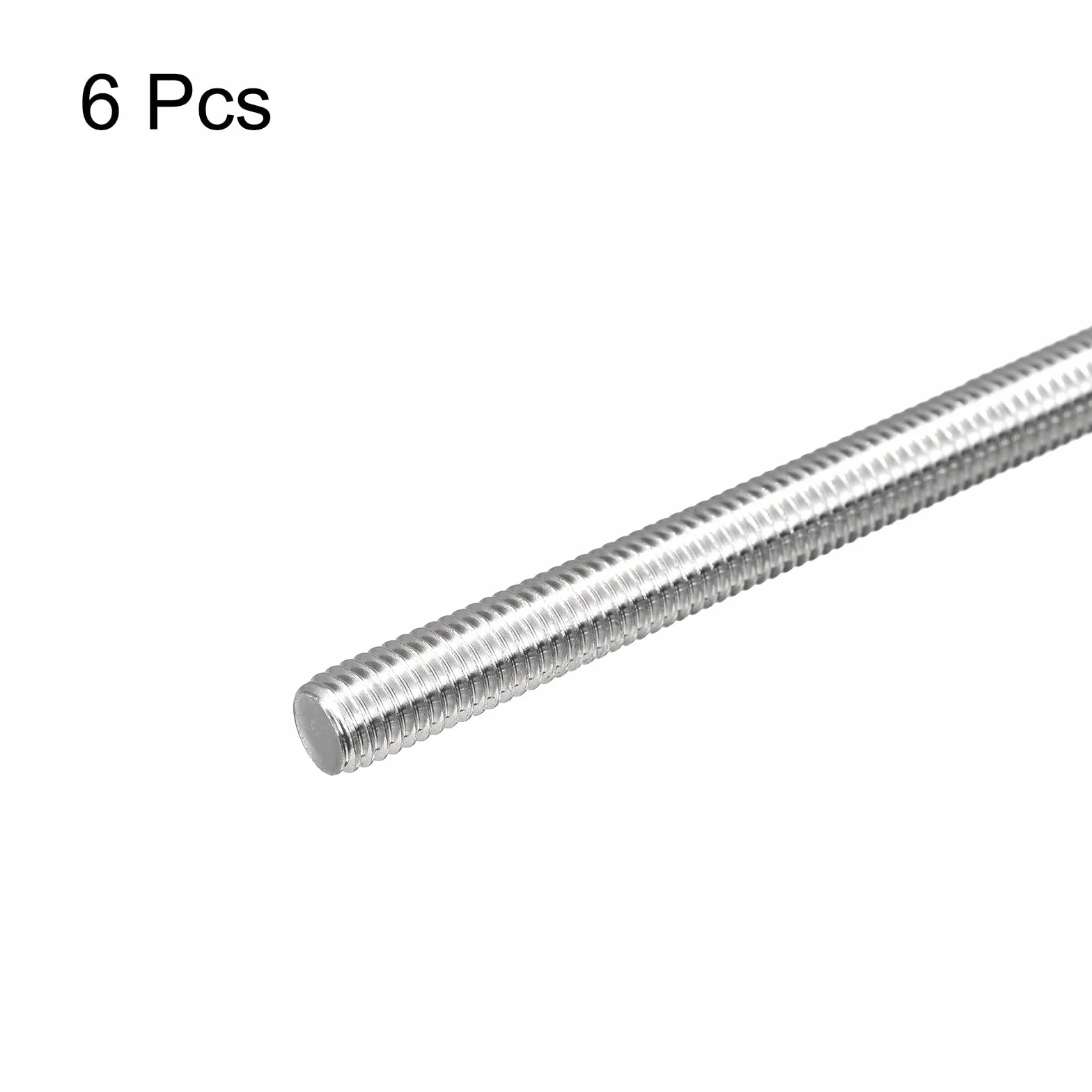QUARKZMAN Pręt gwintowany M8 x 140 mm Skok gwintu 1,25 mm stal nierdzewna 304 Pręty z gwintem prawym 6 szt