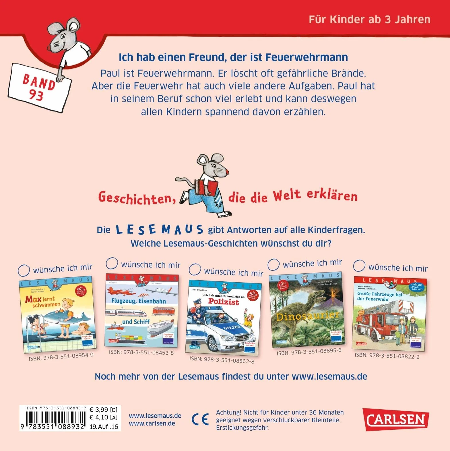 Ich hab einen Freund, der ist Feuerwehrmann: 93