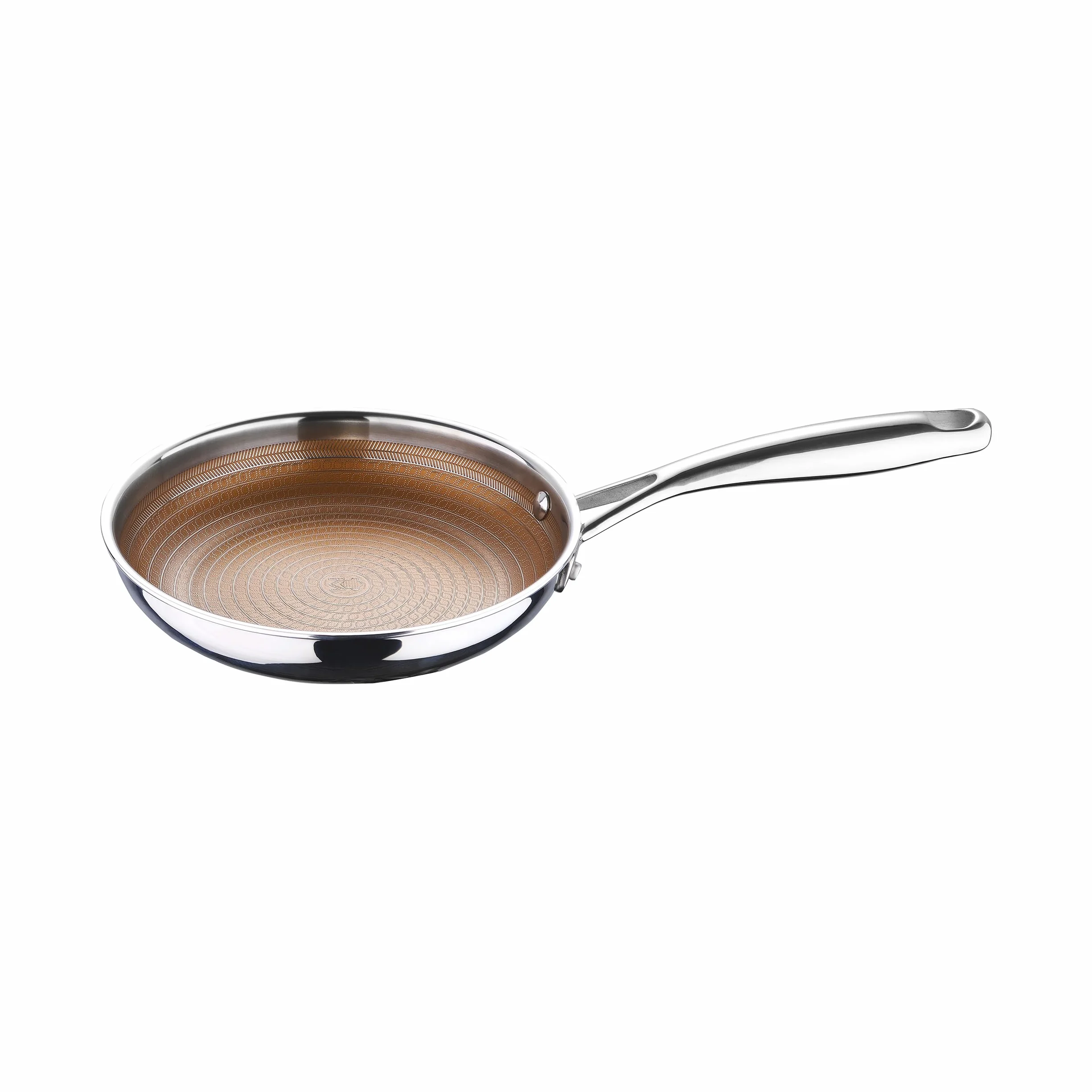 MasterPRO Zestaw patelni 2-częściowy 20 cm i 25 cm stal nierdzewna rdzeń aluminiowy powłoka nieprzywierająca