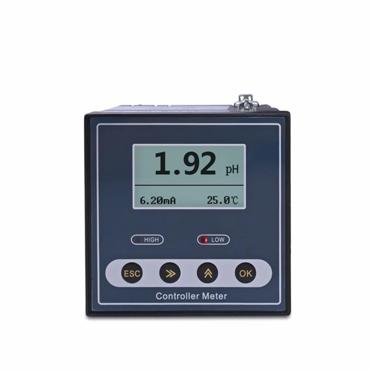 Tester wody, Przemysłowy kontroler PH Monitor miernika ORP Cyfrowy 0,02 pH 1 mV Alarm kontrolny górnego dolnego limitu Tester PH do kranu, akwarium,(Only Controller)