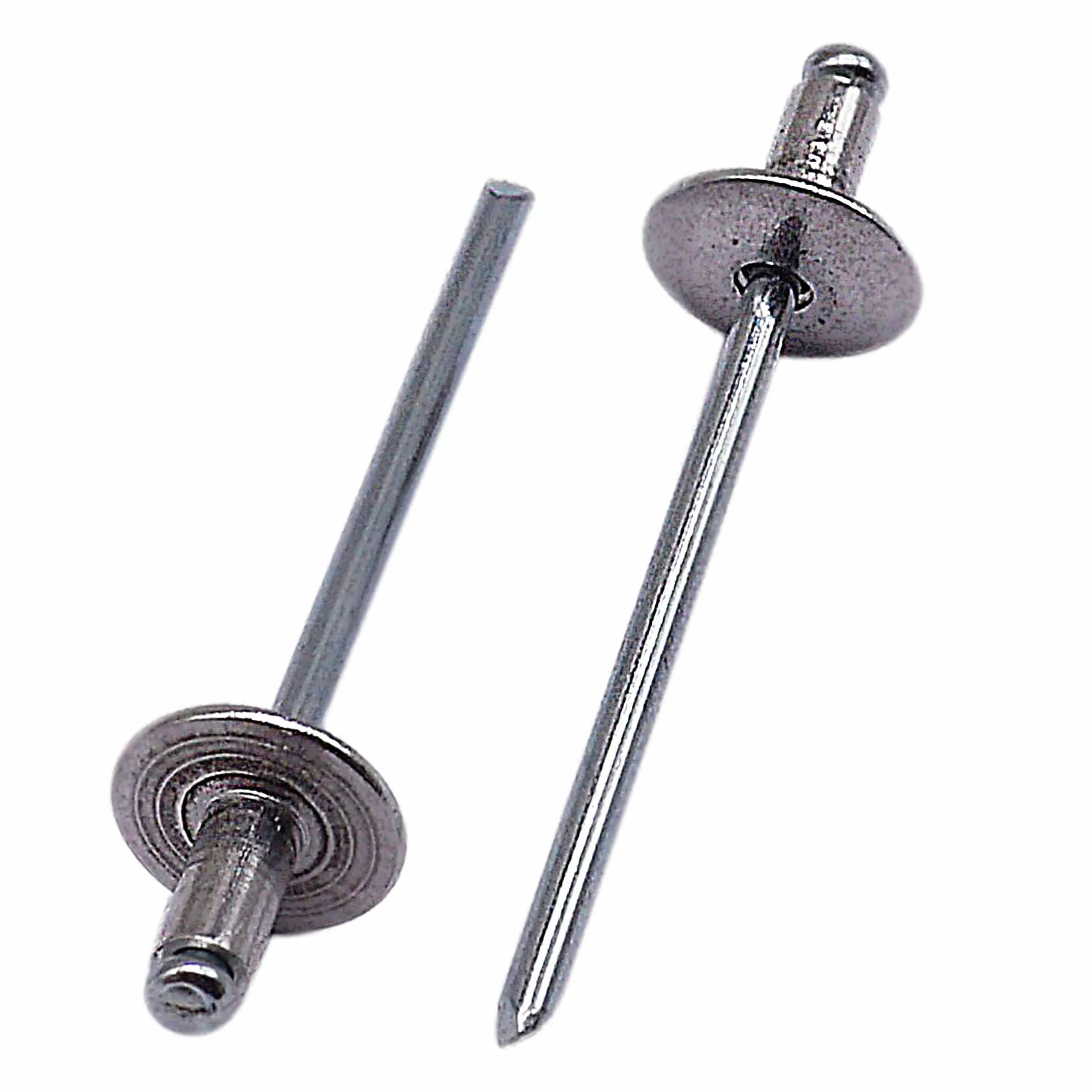 SKIR'CO (500 szt.) Duże aluminiowe nity zrywalne 3,2 x 8 mm, trzpień stalowy, aluminiowe nity zrywalne