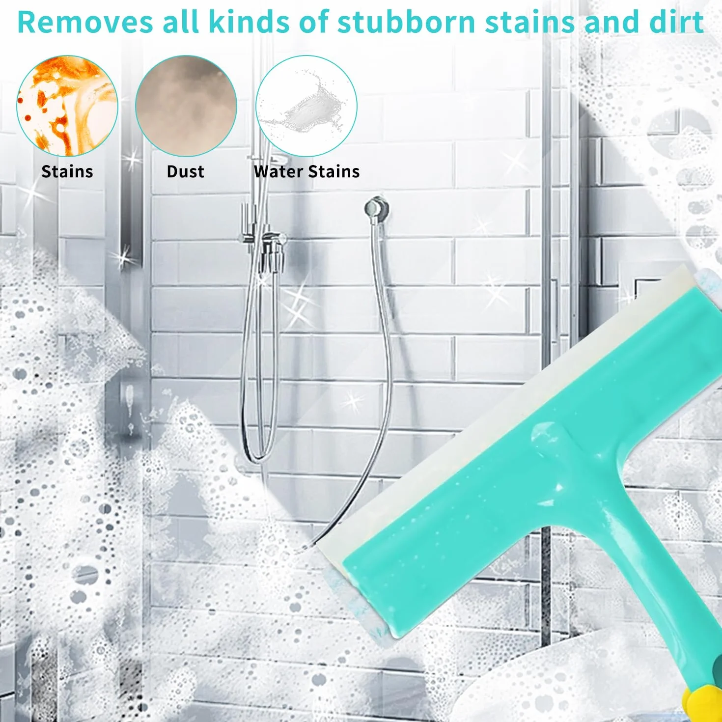 3 sztuki wymiennych pokrowców na wycieraczkę Leifheit Window and Frame Cleaner L, 32 cm wymienny pokrowiec z mikrofibry do czyszczenia okien bez smug, 32x6cm