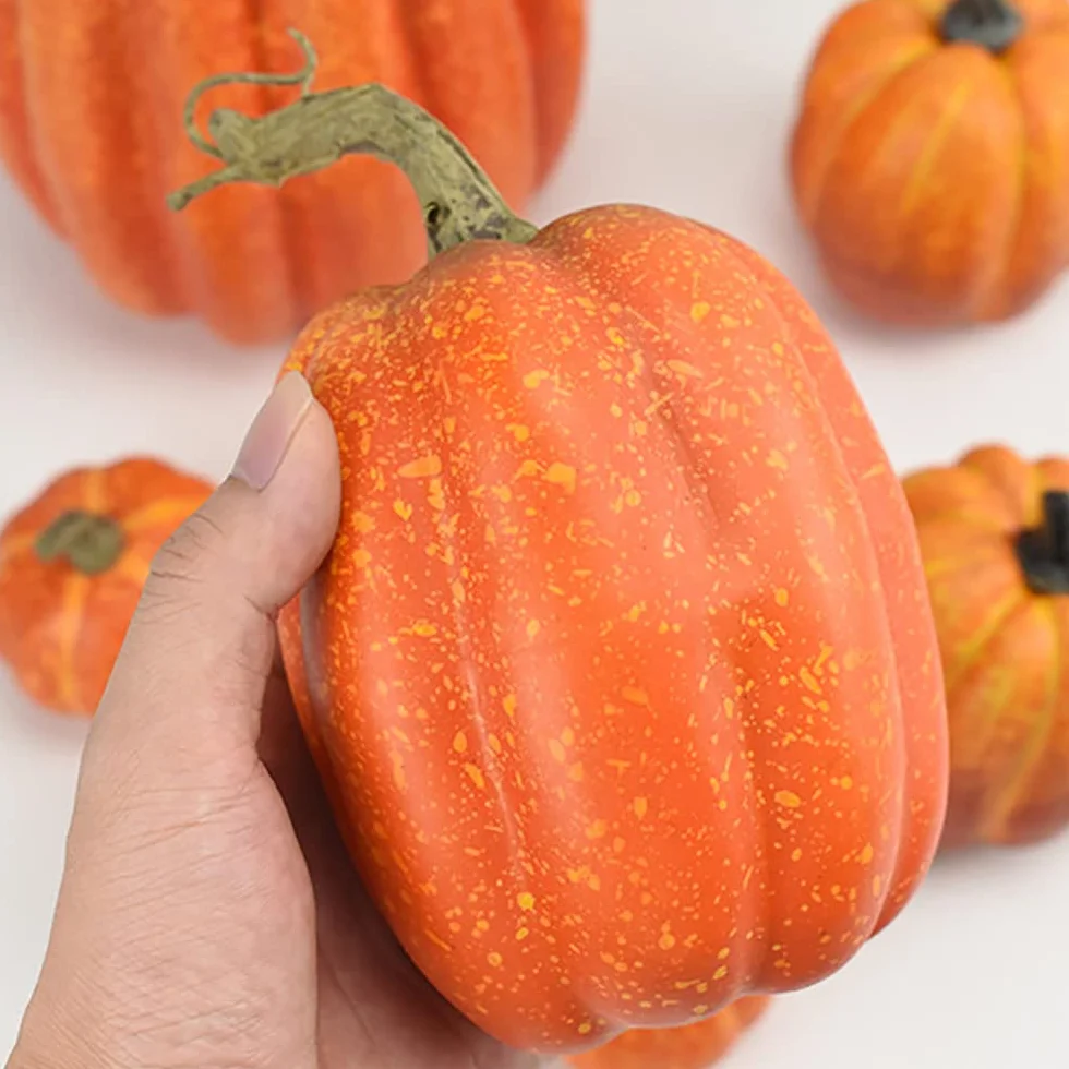 7 szt. sztucznej dyni, sztuczna dynia, jesienna dekoracja na Święto Dziękczynienia, Halloween, Boże Narodzenie