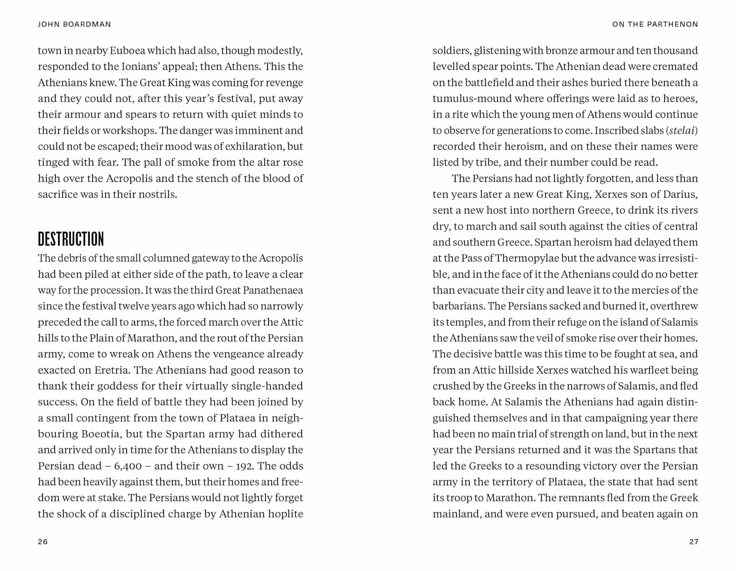 John Boardman on the Parthenon /anglais: 2