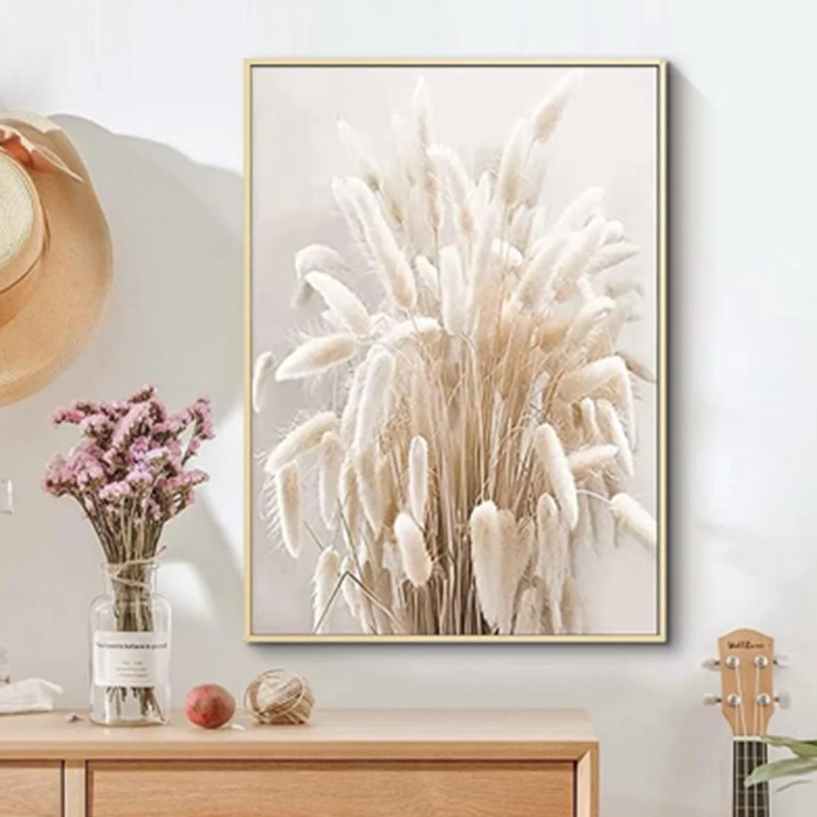 ZFTCN Zestaw 3 plakatów Boho - abstrakcyjny rysunek kobiety i liście botaniczne wydruki bez ramki (10,3 sztuki - 50 x 70 cm)