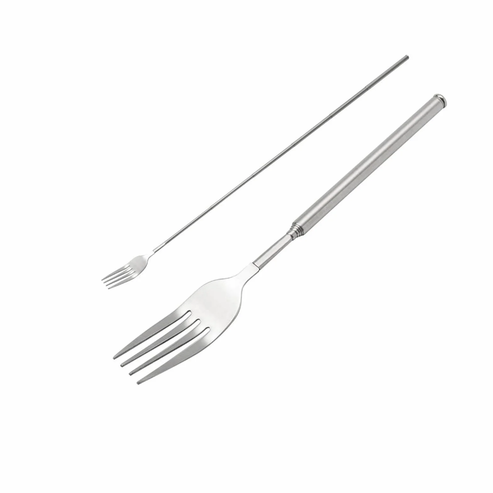 Widelec teleskopowy ze stali nierdzewnej, wysuwany do 64 cm