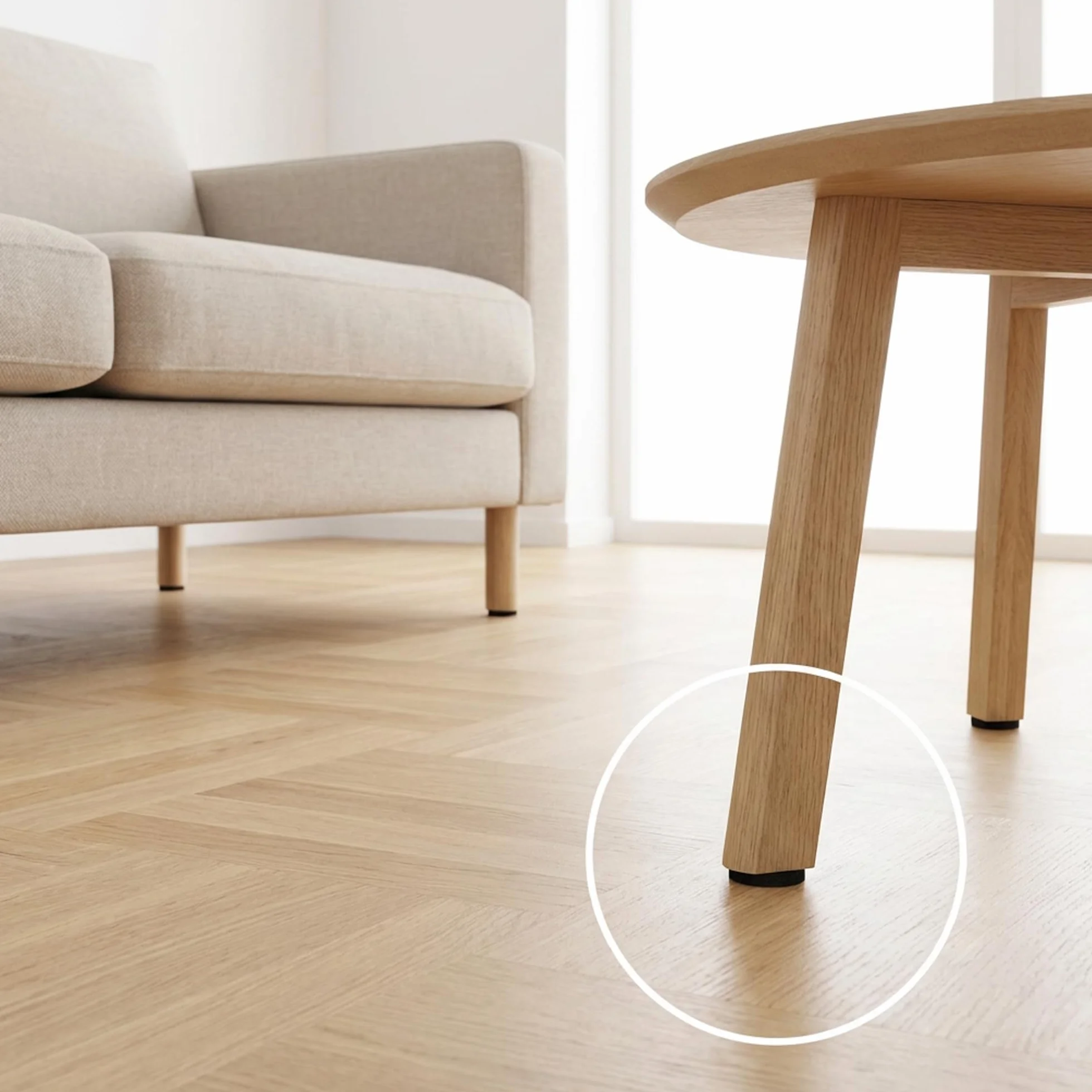 haggiy peha podkładki filcowe - podkładki do parkietu samoprzylepne, prostokątne, 15 x 45 mm, brązowe (8 sztuk)