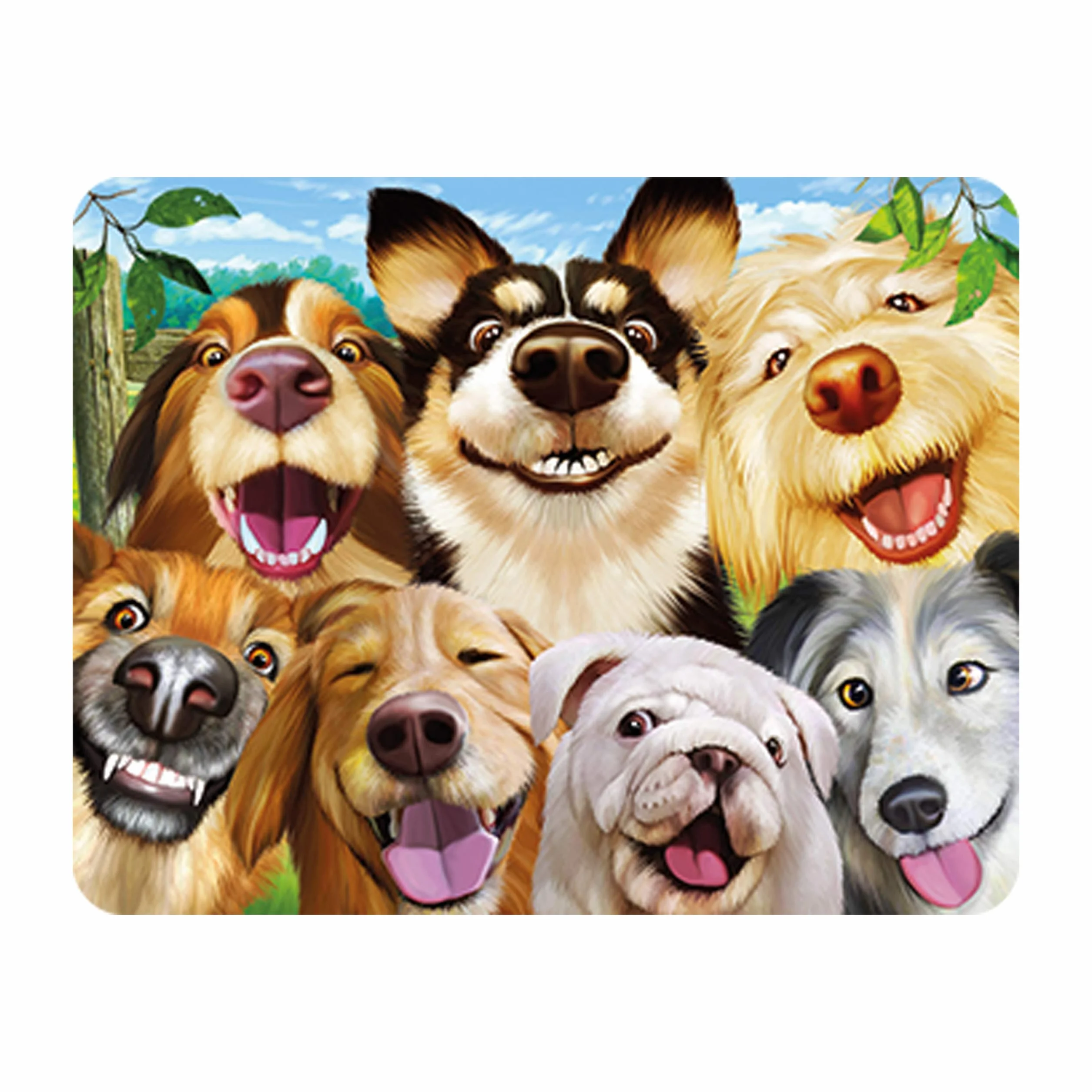 Magnes 3D LiveLife - Canine Selfie od Deluxe Soczewkowy magnes na lodówkę dla psów 3D. Magnetyczna dekoracja dla dzieci i dorosłych z licencją autorstwa renomowanego artysty, Michael Searle