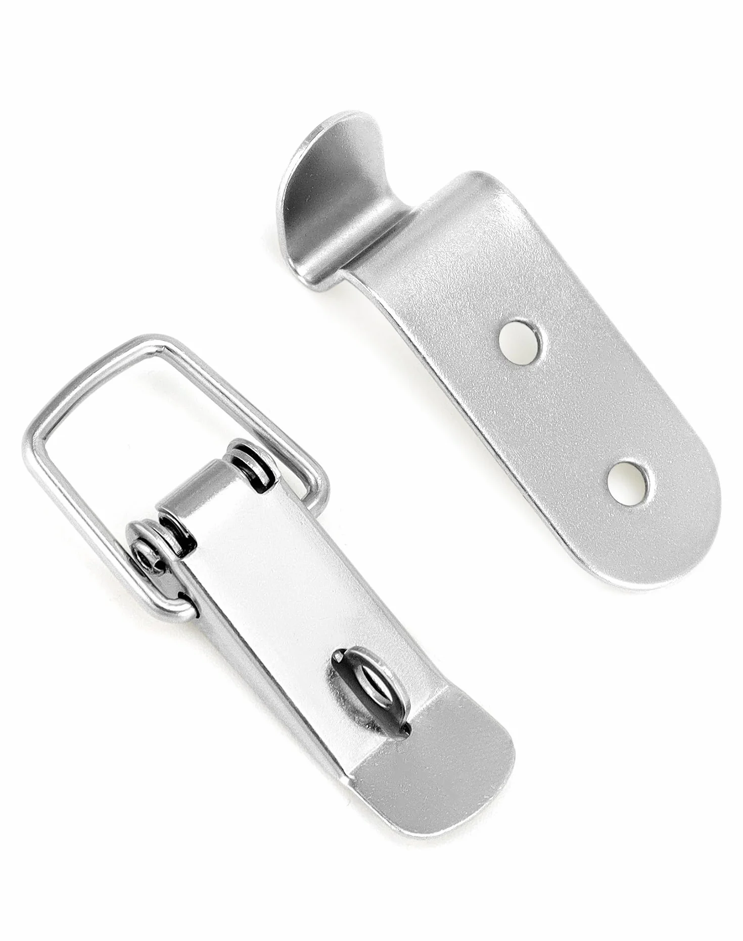 QWORK® 8 sztuk wytrzymałych zapięć zaciskowych 72 x 24 mm, mocowanie narożne, zamknięcie zatrzaskowe, bezpieczne zamknięcie do zamykania skrzynek i przyczepki