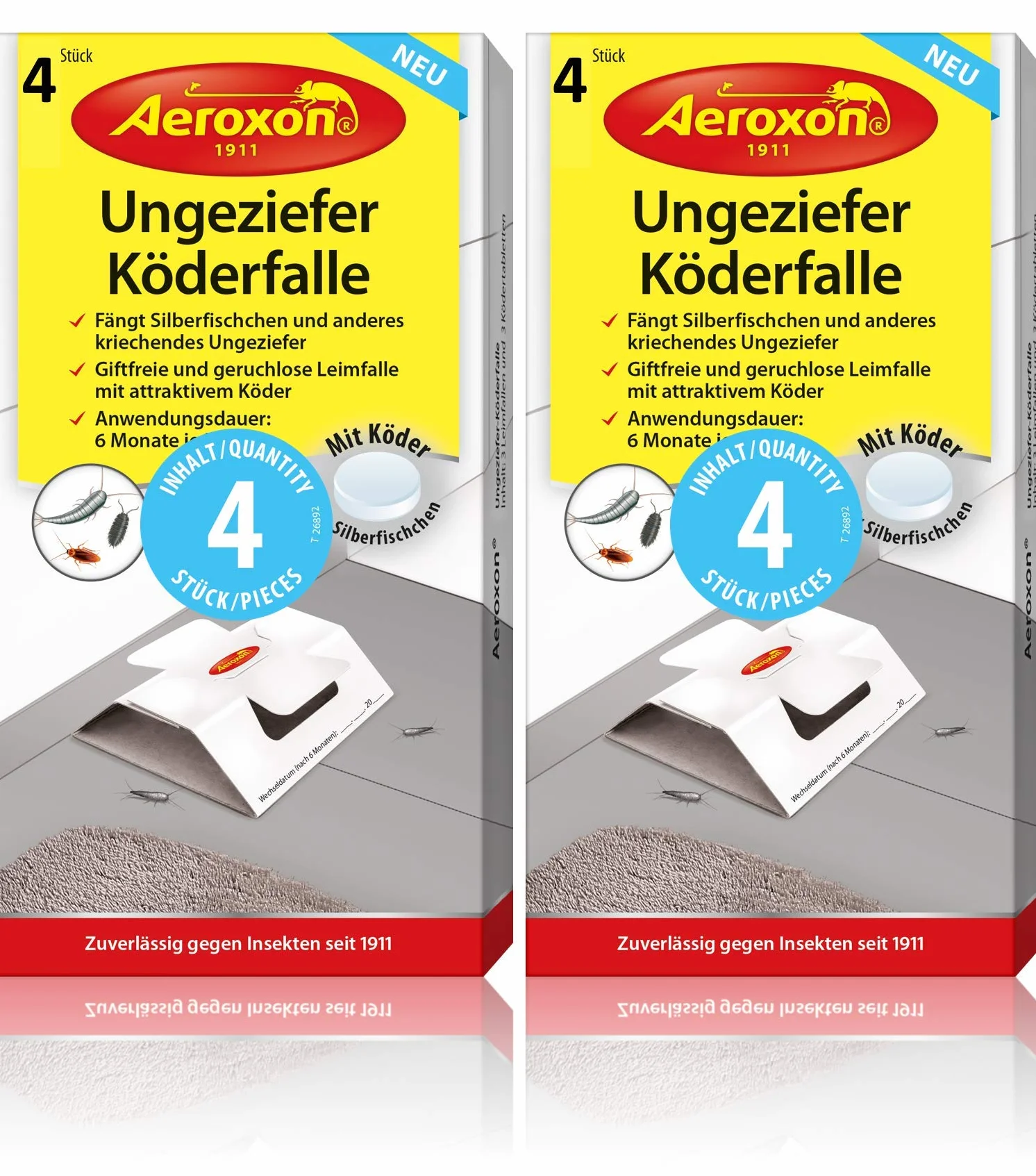Aeroxon - Puszka na przynętę w kształcie rybika cukrowego - 3 sztuki w opakowaniu