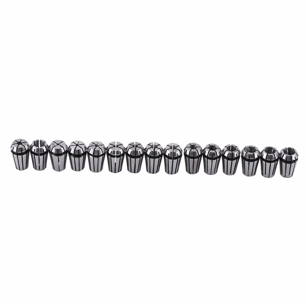 15 sztuk ER11 zestaw zacisków sprężynowych 1-7 mm 1/8" 1/4" do maszyn do grawerowania i frezowania
