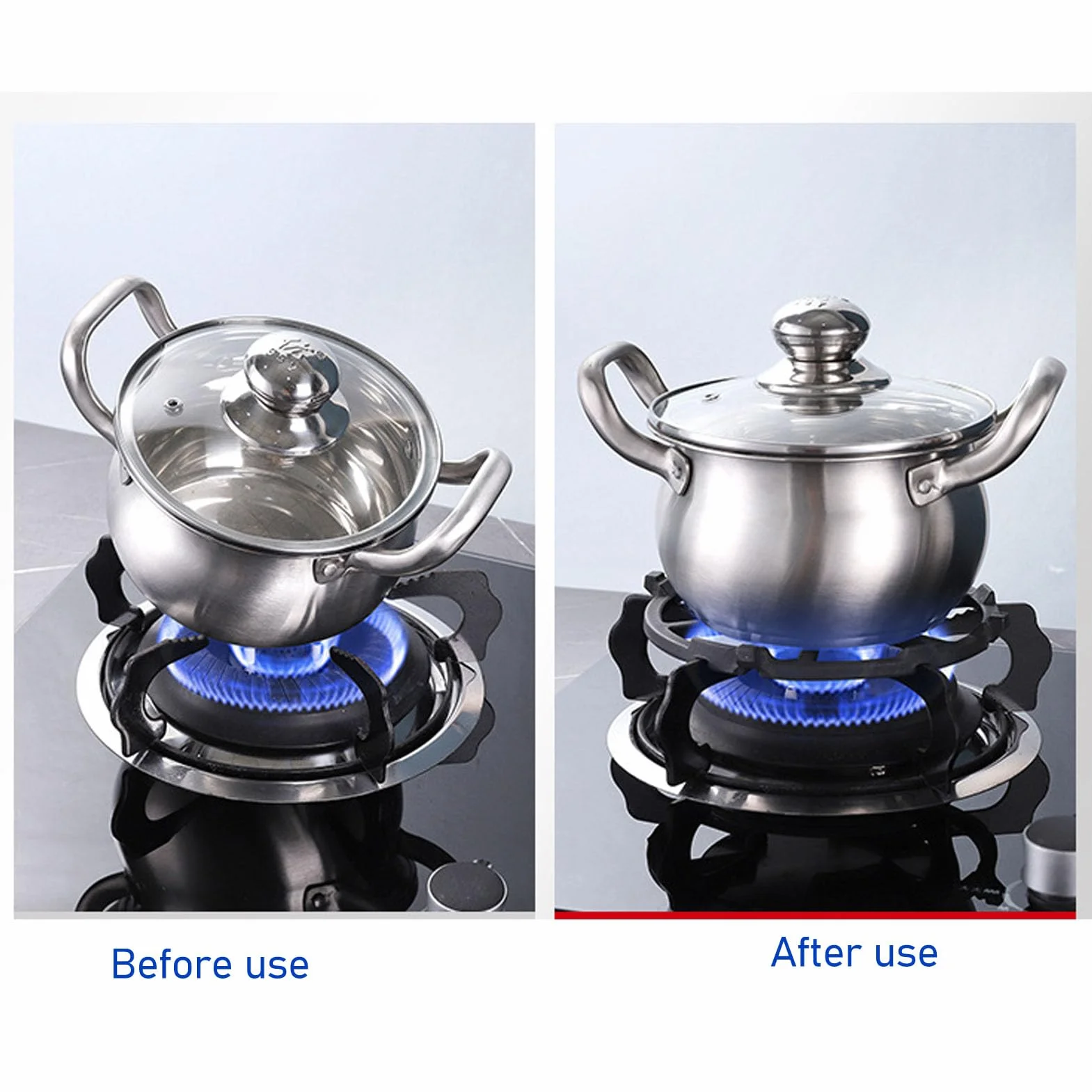 Wok Ring uniwersalny stojak na kuchenkę gazową wykonany z żeliwa na kuchenkę gazową do kuchenki gazowej Wok pierścień podtrzymujący żaroodporne stojaki na garnki do kuchenek górnych ciepła dusić