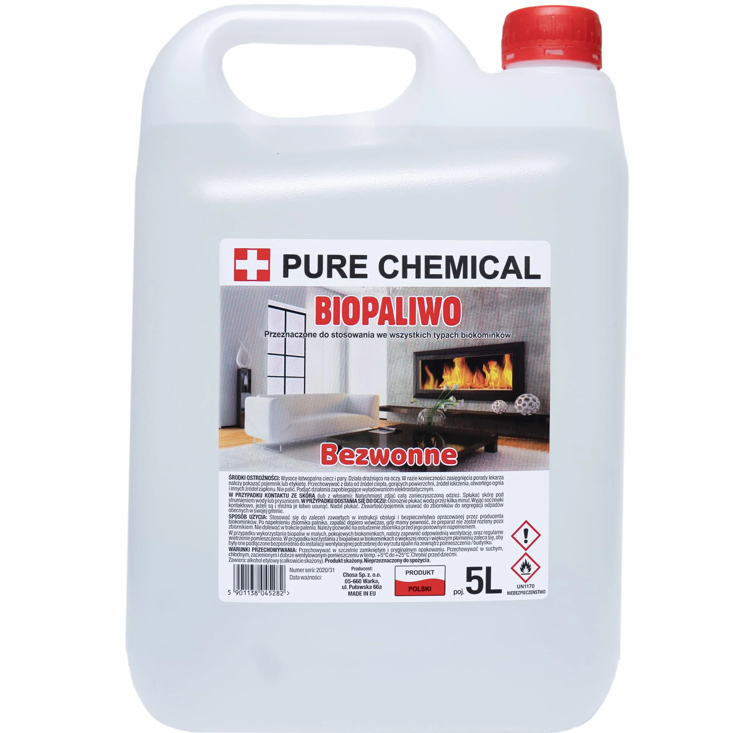 Biopaliwo Do Kominka Bio Paliwo Bio Etanol Bez Sadzy Dymu Atest Pzh 5L